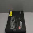 Wireless Keyboard and Mouse Combo, 2.4G Full Size Wave Keys Ergonomic Keyboard with Wrist Rest and 3-Level DPI Adjustable Wireless Ergonomic Mouse for Windows, Mac OS Desktop/Laptop/PC(Black)