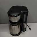 BLACK+DECKER 12 Cup Thermal Programmable Coffee Maker with Brew Strength and VORTEX Technology, Black/Steel, CM2046S