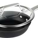 MsMk 7 inch Small Nonstick Frying Pan with Lid, Non stick Egg Omelet Skillet, PFAS & PFOA Free Non-Toxic, Induction Skillet, Oven Safe to 700F Pan for Cooking, Dishwasher Safe