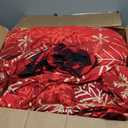 Joyreap 7 Piece Bed in a Bag Queen, Christmas Patchwork Colorful Grid Xmas Design Comforter Sheet Set, All Season Microfiber Holiday Theme Bedding Comforter Set