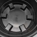 Pack 8.5 inch Plant Pot,Outdoor Flower Pots,Plastic pots for Plants Indoor with Drainage Holes and Trays, Decorative Garden Containers Sets for Houseplants (Black)