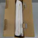 MIULEE NonSeeThrough Privacy Linen Curtains 2 Panels, Light Filtering Window Curtains Farnhouse Textured Back Tab Semi Sheer Drapes for Bedroom Living Room, 52 x 54 Inches Long, Natural White