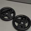 Orzly Steering Wheels for Nintendo Switch & OLED Console JoyCons, Racing Wheels for Mario Kart 8 Deluxe [Mariokart Switch Steering Wheel Joycon Controller Attachment Accessories]-TWIN PACK [2X Black]