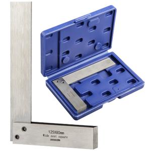 Machinist Square Precision Engineer Wide Seat Square 90 Right Angle Ground Hardened Steel Angle Ruler (250 x 160 mm)