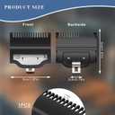 10 x Professional for Wahl Clipper Guards Set, 10 Pcs Coded Cutting Guides #3170-400- 1/16 to 1 Compatible with All Wahl Clippers