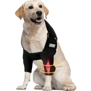 Dog Elbow Brace for Pets Elbow Dysplasia, Shoulder Dislocation - Offers Elbow Support, Dog Recovery Suit Taper Collar Alternative, Helps Wound Healing, Prevents Licking and Biting, XL (Classic Both Legs)