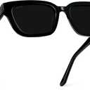 WearMe Pro - Women's Polarized Rectangular Sunglasses, Narrow Acetate Frame, Durable 5-Barrel Hinges, Hand-Polished Finish