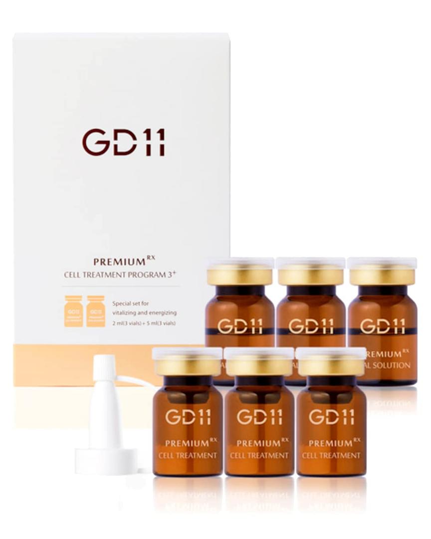 GD11 Premium Rx Cell Exosome Treatment | Premium Home Aesthetic Skin Care Set for Skin Regeneration Serum | Anti-Wrinkle and Anti-Aging Face Ampoule for Elasticity Care, 3 Pairs (0.1oz. + 0.2 fl.oz.), BBD 06/16/2027