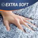 OLANLY Bathroom Rugs Mat 36x24, Extra Soft Absorbent Microfiber Bath Rugs, Rubber Backing, Quick Dry, Machine Washable Bath Mats for Bathroom Floor, Tub and Shower, Home Decor Accessories, Airy Blue