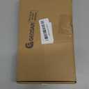 24 Christmas Glitter Artificial Poinsettia Flowers Xmas Poinsettia Artificial Wedding Flowers Decorations Xmas Tree Ornaments with Clips for Party Favors, 6 Inch, 4 Inch, 3 Inch (Black White, Gold)