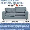 Upholstery Foam, 72" x 24" x 6" High Density Gel Memory Foam Padding Couch Cushion Support, Cut to Size Foam Replacement Pad for Sofa Sag Support