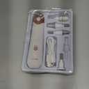 Professional Manicure Pedicure Kit, Electric Nail File Set, Cordless Electric Nail Drill Machine, 5 Speeds Hand Foot Care Tool for Nail Grind Trim Polish(White)