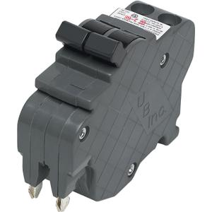 Connecticut Electric UBIF0215N Newly Manufactured Federal Pacific Electric Stab-Lok NC215 Replacement Circuit Breaker Two Pole 15 Amp Thin Series, Gray