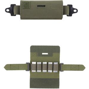 Airsoft Helmet Counterweight Pouch,Helmet Counterbalance Weight NVG Pouch with Five Blocks for Fast PJ BJ MH Tactical Helmet