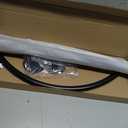 L Shaped Shower Curtain Rod, Stainless Adjustable Corner Shower Curtain Rod (35''-51'' X 35''-51''), Corner Shower Rod for Bathroom, Clothing Store, Drill Free/Drilling Install (Black)