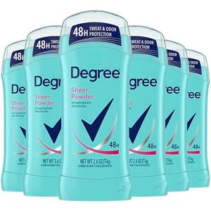Degree Original Antiperspirant Deodorant Sheer Powder 1 Count 48-Hour Sweat & Odor Protection Antiperspirant for Women 2.6 oz