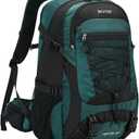 BOVIP 40L Hiking Backpack Waterproof Lightweight Daypack Travel Sports Camping Backpack for Men Women (Dark Green)