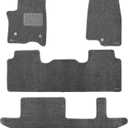 WENNEBIRD Superior Carpet Floor Mats for 2021-2026 GMC Yukon XL 8 Seats (Not for 7 Seats), 0.6-Inch Ultra-Thick, Noise-Reducing, All-Weather Waterproof Anti-Slip – 4-Pc Set (Gray)