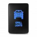 Grill Light Switch for Toyota 5th Gen 4Runner 2010-2024 | 32mm Blue LED Push Button