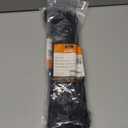 ALBO Black Zip Ties 12 Inch Long Zip Ties Plastic Cable Ties Thick 0.19 Inch 100 Pack Tie Wraps Heavy Duty 50lb UV Resistant Nylon Wire Ties for Indoor and Outdoor