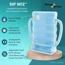 Dinneractive Sip Wiz - Baby Pouch Holder No Squeeze Pouch Food Pouches & Juice Box Holder - Anti-Squeeze Yogurt Pouch Reusable Toddler Essentials (Single Blue)