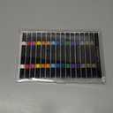 Temporary Tattoo Markers for Skin | Dual-End 16-Count Body Markers + 77 Large Tattoo Stencils | Temporary tattoos for Adults and Kids | Flexible Brush Tip, Bright colors, Skin-Safe*, Cosmetic-Grade