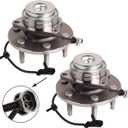 Bapmic 515053 Front Wheel Bearing Hub Assembly Compatible with Chevy Silverado 1500 GMC Yukon Cadillac Escalade Sierra 1500 6 Lugs w/ABS (Set of 2)