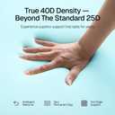 3 Inch Firm Mattress Topper King Size, Cooling Mattress Pad with Gel Memory Foam, 40D High Density Bed Topper with Removable Soft Cover, Pressure Relief & Non-Slip, CertiPUR-US Certified