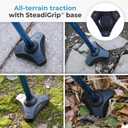 HurryCane Freedom Edition Foldable Walking Cane with T Handle