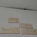 3 Inch 284 Pieces Wooden Letters Unfinished Wood Letters for Crafts Cursive Alphabets with Extras