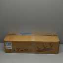 Roll-Up Camping Table Black Aluminum Low Folding Table for Outdoor Picnic BBQ Backyard Beach Easy Carrying in Bag-4FT