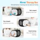 Mirror Therapy Box for Stroke Rehabilitation, Folding & Lightweight Mirror Box Therapy for Stroke Recovery, Hand & Arm Exercise