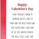 2 x TQDaiker Funny Valentines Day Card for Boyfriend Husband, Dog Valentines Day from Girlfriend Wife, Happy Valentines Day for Him Her