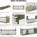 26" 2-Door Live Animal Traps for Stray Cats up to 5.5 pounds, Raccoons, Squirrel, Skunk, Mole, Groundhog, Armadillo, Rabbit, with Pedal Triggers