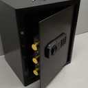 Amazon Basics Steel Home Security Electronic Safe with Programmable Keypad Lock for Documents, Jewelry, Valuables, 1.8 Cubic Feet, Black, 13.8"W x 13"D x 19.7"H