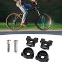 Bicycle Seatpost Clamp, Pole Clamp Bike Parts Stainless Steel Bicycle Accessory, Lightweight, Sturdy, Safe Grip (7 * 9mm/0.28 * 0.35in)