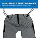 Patient Aid Full Body Commode Sling - Easy-to-Wash Mesh Fabric for Bathing and Toileting - Comfy Safe Lifting for the Elderly and Non-Weight Bearing - Extra Large, 600lb. Maximum Carrying Capacity