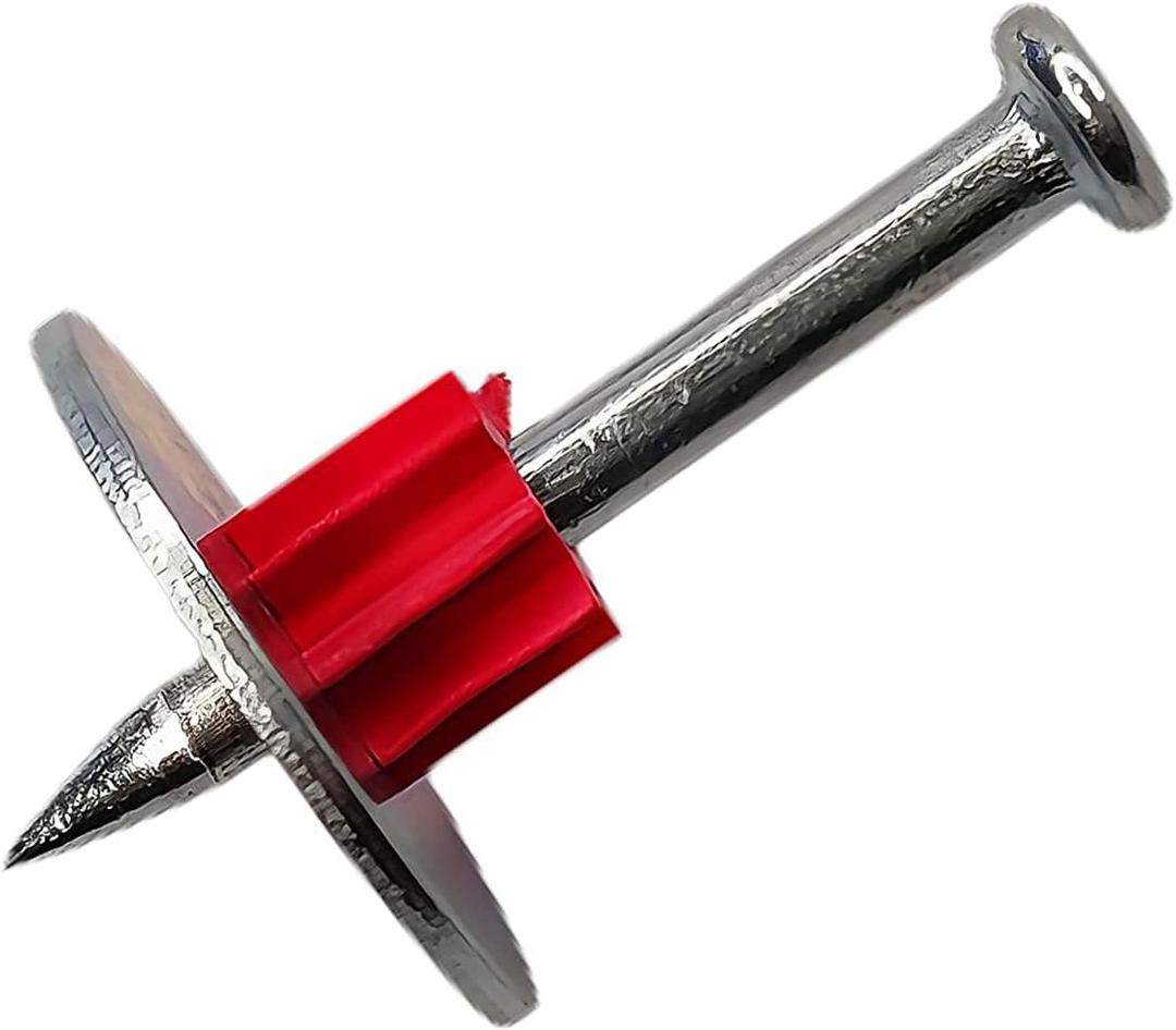 1-1/2" Powder Actuated Fasteners, Drive Pins with 1" Washer, PW150, 100pcs/pack