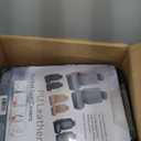 FH Group Car Seat Covers PU Leather 3 Row Car Seat Covers 7 Seater, Airbag Compatible and Split Bench - Fit Most Car, Truck, SUV, & Van (Solid Gray)