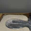 Drop Arm Bedside Commode, Commode Toilet with Padded Seat and Backrest, 400lbs Capacity, 6.3QT Removable and Splash Guard, Adjustable Height Portable Toilet for Adults, Beige