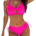Blooming Jelly Womens Bikini Sets Cheeky Two Piece Swimsuit 2026 String Curvy Cutout Bathing Suit Medium