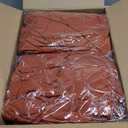 Fitted Tablecloth for 8 Foot Rectangle Tables-6 Pack Rust Elastic Fall Thanksgiving Table Cover-Spandex Stretch Folding Table Cloths 8ft for Camping Dining Room Patio Kitchen Banquet Party