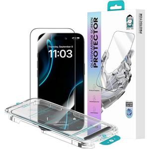 BENKS GlassWarrior AR Screen Protector for iPhone 17 Pro Max 6.9 inch, 3D Curved Full Coverage Tempered Glass, Superior Scratch Resistance AntiReflective Tempered Glass Screen Protector