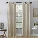 Archaeo Washed Cotton Twist Tab Curtain, 52" x 95", Oatmeal