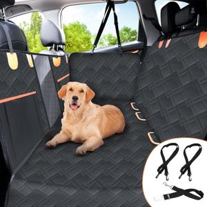 MINYE [Upgraded Hard Bottom] Waterproof Back Seat Extender for Dogs Scratchproof Dog Car Seat Cover for Back Seat Dog Hammock Durable Nonslip Pet Covers in Car, Trucks, SUVs