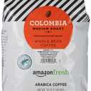 6 x Amazon Fresh, Colombia Whole Bean Coffee Medium Roast, 32 Oz (32 Ounce (Pack of 1))