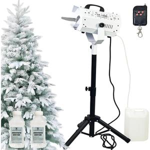 LANGXUN 1500W Snow Machine with Manual & Wireless Remote Control | Large Output Snowmaking Machine for Indoor & Outdoors | Adjustable Snowflake Size | Perfect for Christmas, Weddings, and Parties