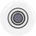 XiKe 10 Pack White 2" Nylon Garage Door Roller 4" Stem, Quiet/Durable and High Load, Use 6200-2RS Double Seals Precision Bearings.