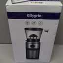 Ollygrin Burr Coffee Grinder, Electric Conical Coffee Bean Grinder With 30 Adjustable Grind Settings For 2-12 Cups, Sliver & Black
