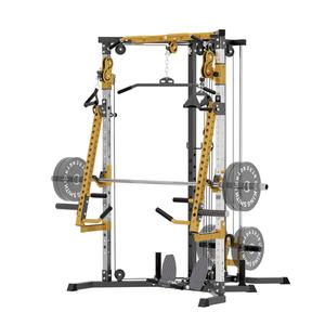 Versatile Power Rack with Cable Pulley System for Home Gym